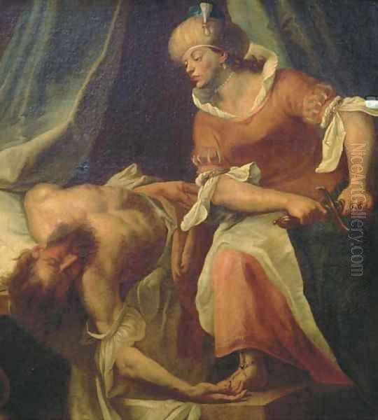 Judith and Holofernes Oil Painting by Lombard School