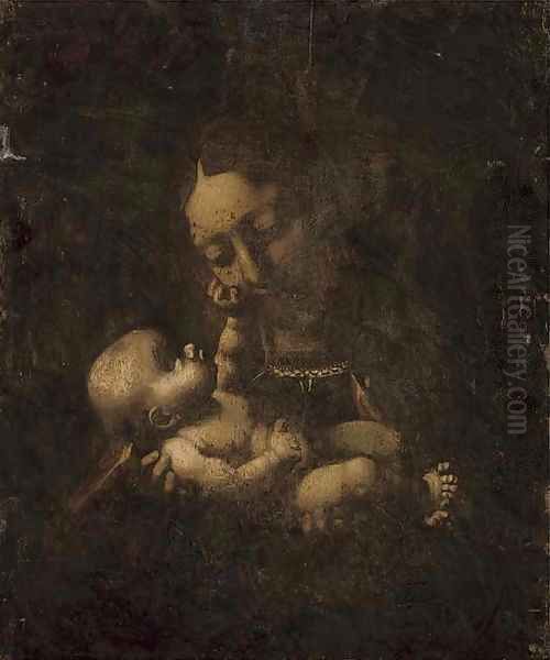 The Madonna and Child 2 Oil Painting by Lombard School