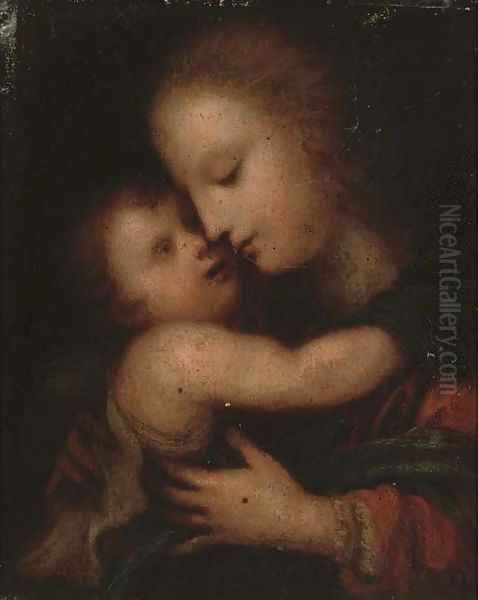 The Madonna and Child 3 Oil Painting by Lombard School