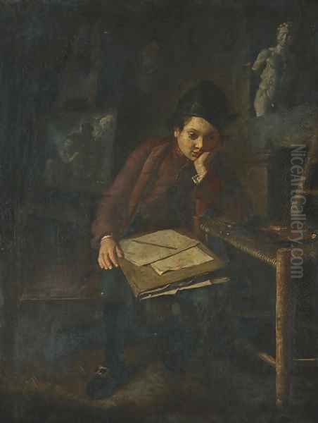 The young draftsman Oil Painting by Lombard School