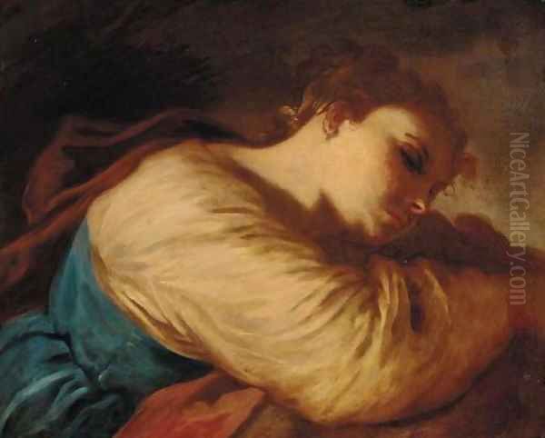 A sleeping girl Oil Painting by Lombard School