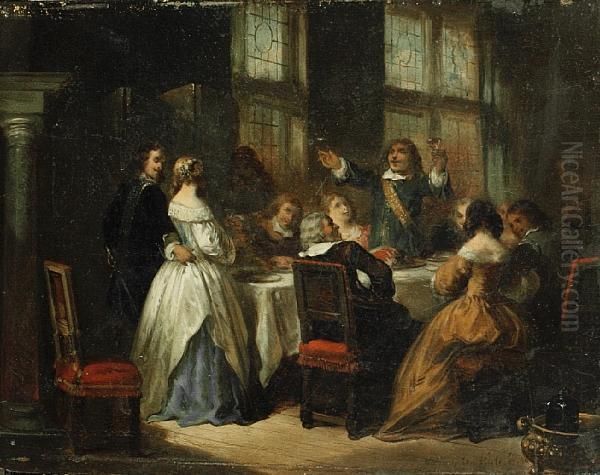 The Wedding Toast Oil Painting by Herman Frederik Carel ten Kate