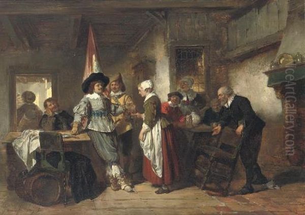 The Important Guest Oil Painting by Herman Frederik Carel ten Kate