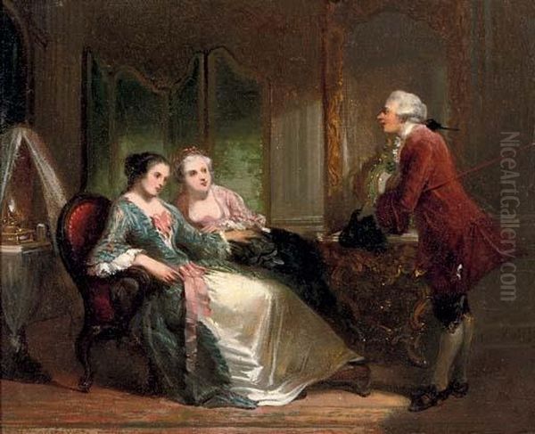 The Suitor Oil Painting by Herman Frederik Carel ten Kate