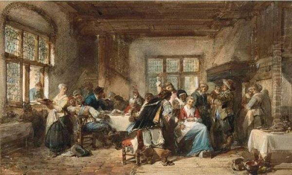 In The Tavern Oil Painting by Herman Frederik Carel ten Kate