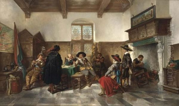 Interrogation Oil Painting by Herman Frederik Carel ten Kate