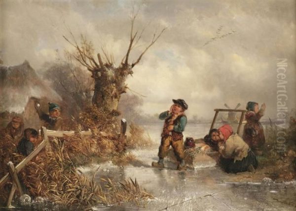 The Ambush Oil Painting by Jan Mari Henri Ten Kate