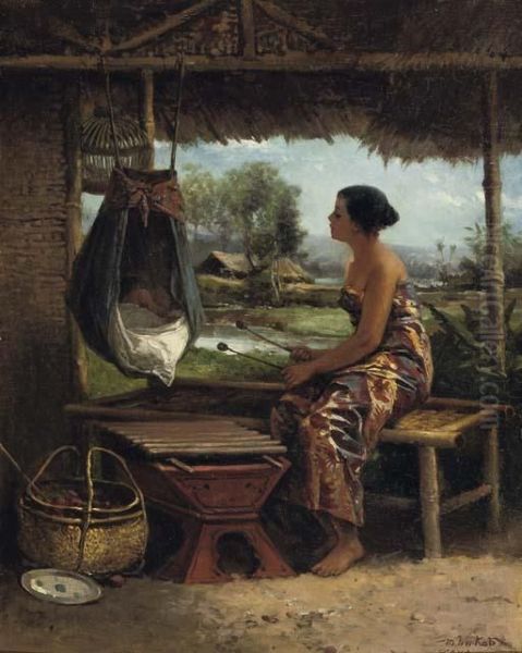 De Gambang Oil Painting by Jan Mari Henri Ten Kate