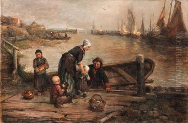 The Reunion Oil Painting by Jan Mari Henri Ten Kate