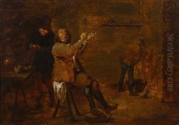 As In Olden Days Oil Painting by David The Younger Teniers