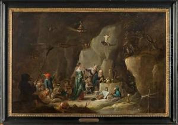 La Tentation De Saint Antoine Oil Painting by David The Younger Teniers