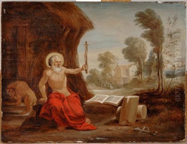 Saint Jerome Oil Painting by David The Younger Teniers