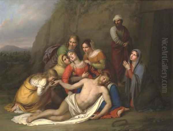 Pieta Oil Painting by Russian School