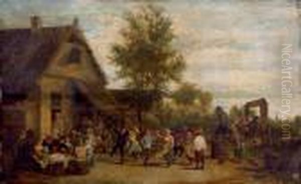 Kermesse Villageoise Oil Painting by David The Younger Teniers