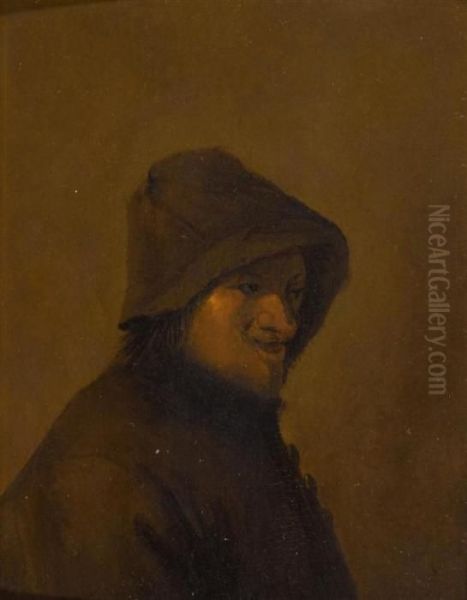 Portrait Of A Man In A Hat Oil Painting by David The Younger Teniers