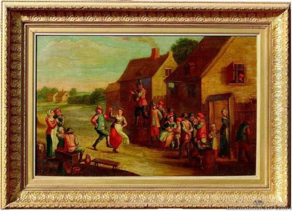 The Merrymakers Oil Painting by David The Younger Teniers