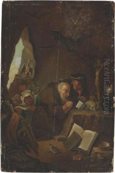 Saint Jerome Oil Painting by David The Younger Teniers