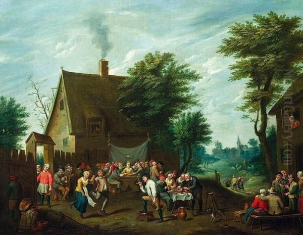 Noces Villageoises Oil Painting by David The Younger Teniers