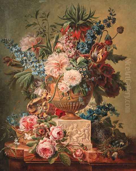 Flowers Oil Painting by Cornelis van Spaendonck