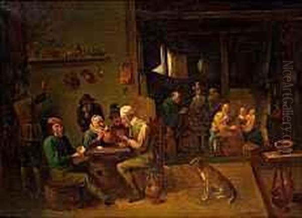 Wirtshausszene Oil Painting by David The Younger Teniers