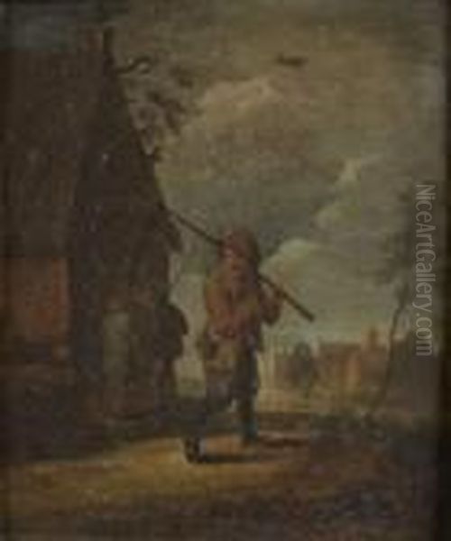 Le Depart En Promenade Oil Painting by David The Younger Teniers