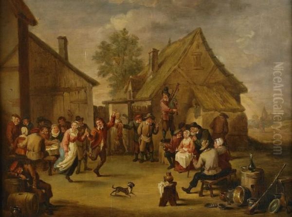 Kermess Oil Painting by David The Younger Teniers