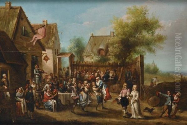 La Kermesse Villageoise Oil Painting by David The Younger Teniers