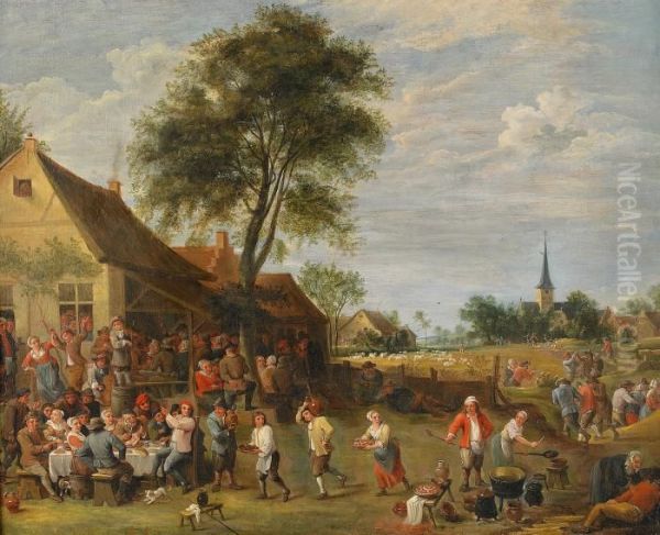 Kermess Oil Painting by David The Younger Teniers