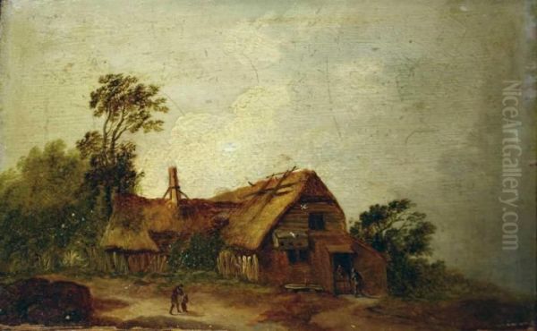 Bauerngehoft. Oil Painting by David The Younger Teniers