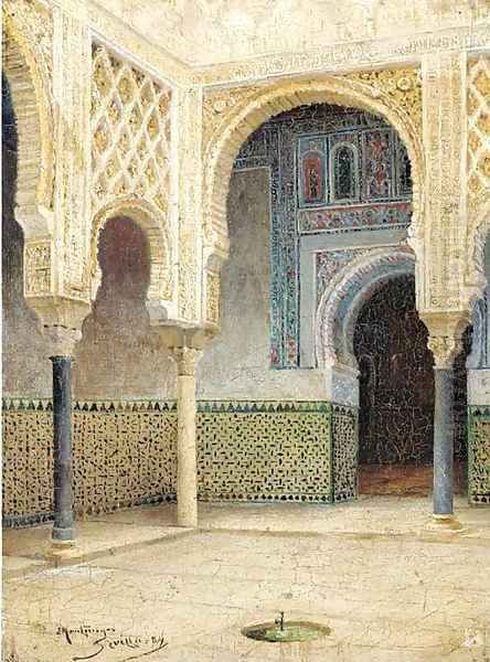 Montenegro y Capel, Seville Oil Painting by Spanish School