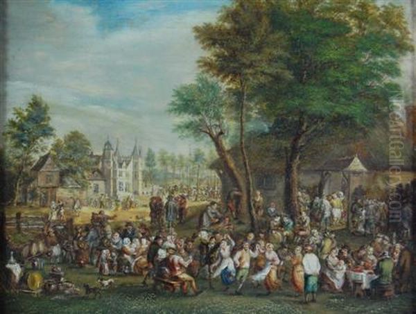 The Village Feast Oil Painting by David The Younger Teniers