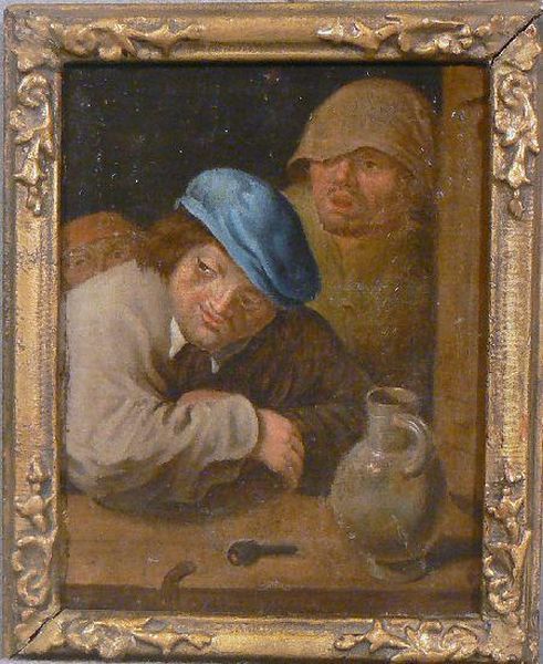 Interno Con Figure Oil Painting by David The Younger Teniers