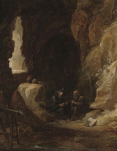 The Temptation Of Saint Anthony Oil Painting by David The Younger Teniers