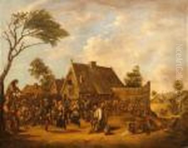 The Village Fair Oil Painting by David The Younger Teniers