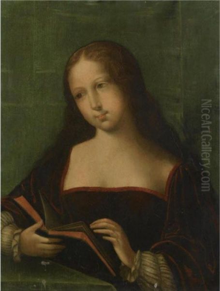 Mary Magdalene Reading Oil Painting by David The Younger Teniers