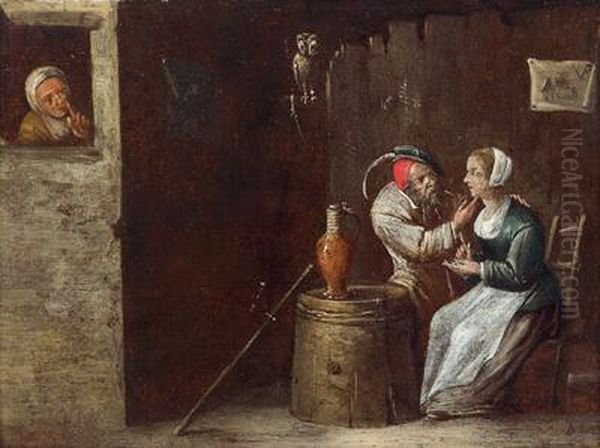 Il Vecchio Innamorato Oil Painting by David The Younger Teniers