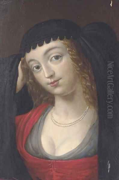 Portrait of a maiden Oil Painting by Spanish School