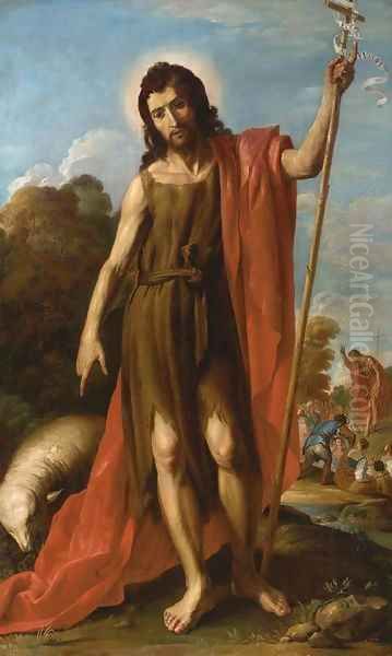 Saint John the Baptist Oil Painting by Spanish School