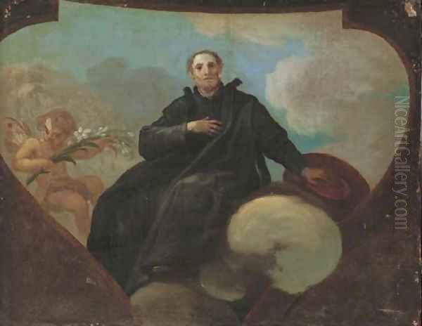 Saint Philip Neri a modello Oil Painting by Spanish School