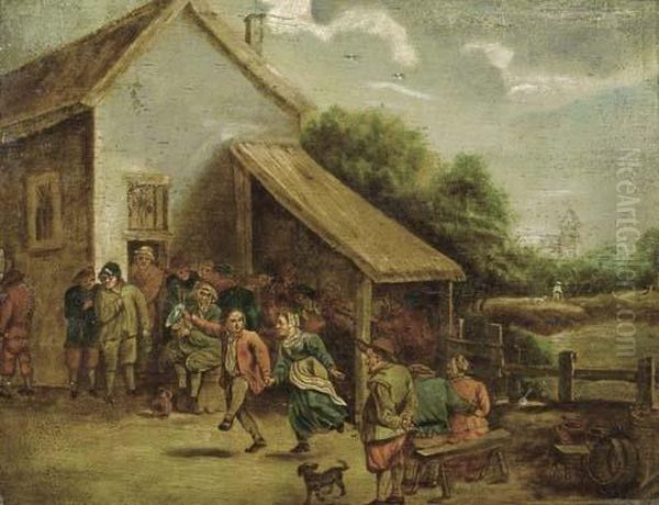 Der Tanz. Oil Painting by David The Younger Teniers