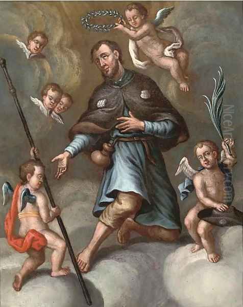 Saint James the Greater Oil Painting by Spanish School