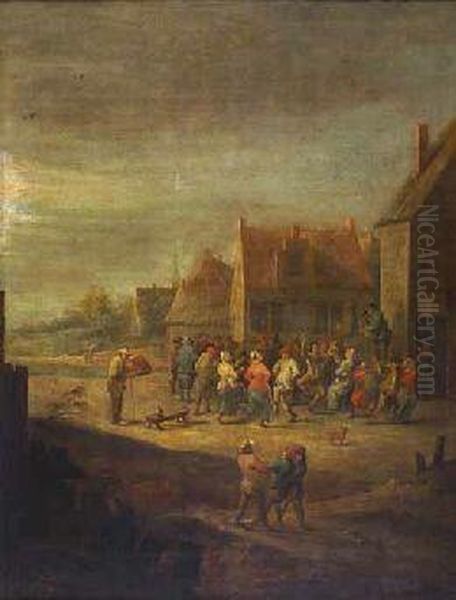 The Village Dance Oil Painting by David The Younger Teniers