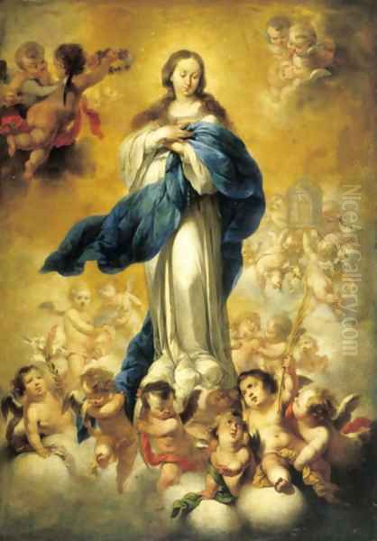 The Assumption of the Virgin Oil Painting by Spanish School