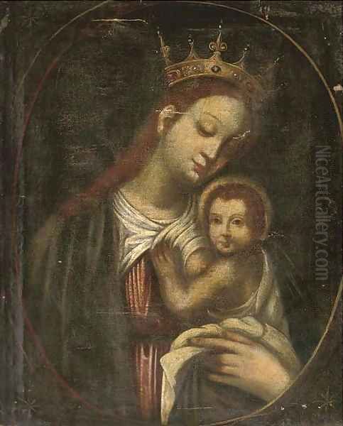 The Madonna and Child Oil Painting by Spanish School