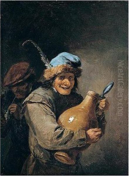 Signed In Monogram Upper Left Oil Painting by David The Younger Teniers