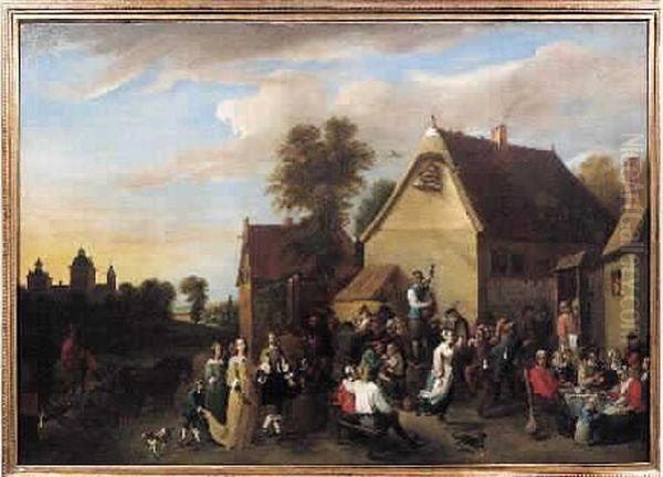 Le Jeune Kermesse Flamande, 1898 Oil Painting by David The Younger Teniers