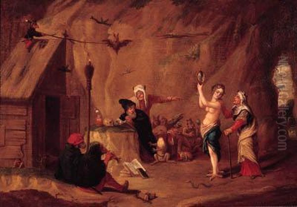 The Tempation Of Saint Anthony Oil Painting by David The Younger Teniers