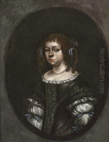 Portrait Of A Girl Oil Painting by Gerard Terborch