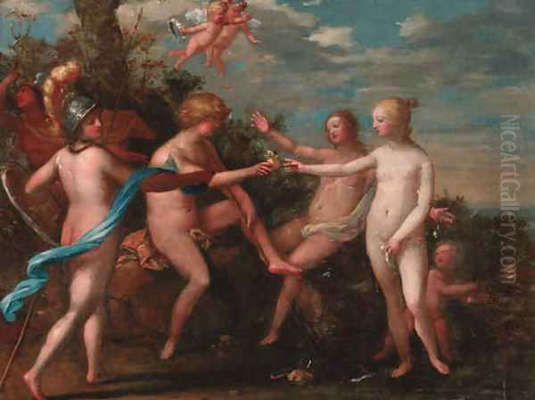 The Judgement of Paris Oil Painting by Venetian School