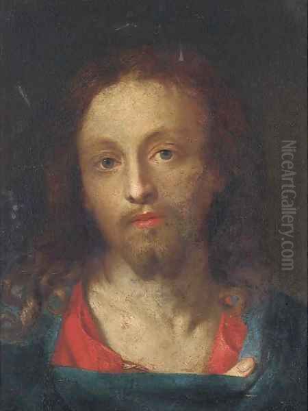 The Head of Christ Oil Painting by Venetian School